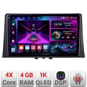 Navigatie Dedicata Citroen Berlingo Opel Combo Peugeot Partner/Rifter Toyota Proace City Fiat Doblo MK3 2018-2026 4+64 GB InCell Display 1K Android Waze USB Navigatie Internet Youtube Radio kit-berlingo18+EDT-E210-RK