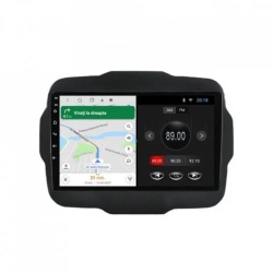 Navigatie dedicata cu Android Jeep Renegade dupa 2014, 2GB RAM, Radio GPS Dual Zone, Display HD IPS 9" Touchscreen, Internet Wi-Fi, Bluetooth, MirrorLink, USB, Waze