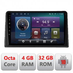 Navigatie dedicata Edonav Renault Express Android radio gps internet,QLED,Octacore,4 Gb RAM,32 Gb Hdd,360,4G,DSP,GPS,Bluetooth
