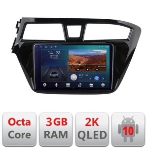 Navigatie dedicata Hyundai i20 2015-2018 B-517 Android Ecran 2K QLED octa core 3+32 carplay android auto KIT-517+EDT-E309V3-2K