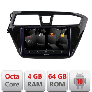 Navigatie dedicata Nakamichi Hyundai i20 2015-2018 5510-517 Android Octa Core 720p 4+64 DSP 360 camera carplay android auto