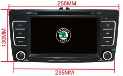 NAVIGATIE DEDICATA SKODA OCTAVIA 2 MODEL XTRONS PF710TSS ECRAN 7" MENIURI OEM DVD GPS CARKIT PRELUARE AGENDA TELEFONICA FARA RAMA ADAPTOARE