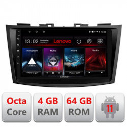 Navigatie dedicata Suzuki Swift 2011-2019 L-179 Lenovo Octa Core cu Android Radio Bluetooth Internet GPS WIFI DSP 4+64 GB 4G KIT-179+EDT-E509V2