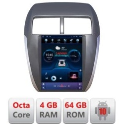 Navigație dedicată Tip Tesla Mitsubishi ASX Radio gps internet 8 Core 4+64 360 4G carplay android auto GB kit-tesla-026+PRO-9.7-4+64