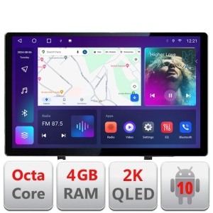 Navigatie dedicataRenault Clio 3 2005-2013 N-Clio3 Edonav ecran 13" 2K 4+32 Android Waze USB Navigatie 4G 360 Toslink Youtube kit-clio3+EDT-E413-2K