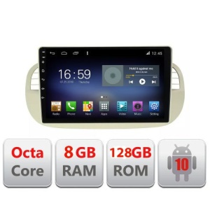 Navigatie Fiat 500 intre anii 2007-2015 Android radio gps internet Lenovo Octa Core 8+128 LTE Kit-fiat500+EDT-E609