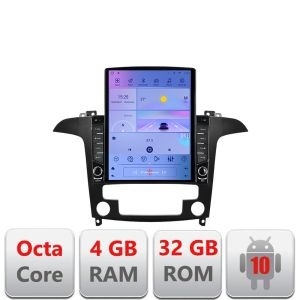 Navigatie Ford S-Max 2008-2012 G-003 ecran tip TESLA 9.7" cu Android Radio Bluetooth Internet GPS WIFI 4+32GB DSP 4G O KIT-003+EDT-E709