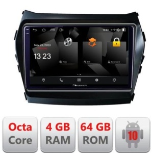 Navigatie HHyundai Santa Fe IX45 2012-2017 5510-209 Android Octa Core 720p 4+64 DSP 360 camera carplay android auto KIT-209+NAM5510-A9Z