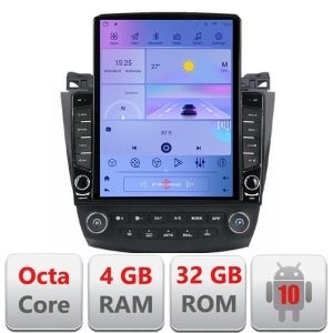 Navigatie Honda Accord 2004-2008 H-accord ecran tip TESLA 9.7" cu Android Radio Bluetooth Internet GPS WIFI 4+32GB DSP KIT-ACCORD+EDT-E710