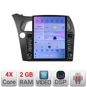Navigatie Honda Civic Hatchback 2006-2012 K-hatchback ecran tip TESLA 9.7" cu Android Radio Bluetooth Internet GPS WIF kit-hatchback+EDT-E708
