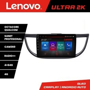 Navigatie Honda CRV 2012-2016 Lenovo Kit-469 8 core QLED Qualcomm 4+64 360 Android Waze USB Navigatie Internet Youtube Radio KIT-469+ULTRA-10-4+64