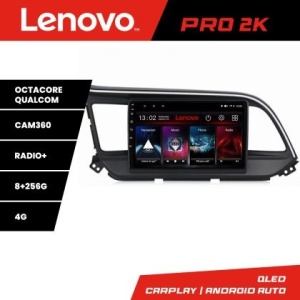 Navigatie Hyundai Elantra 2018- Lenovo Kit-1581 8 core QLED 2K 8+256 360 Android Waze USB Navigatie Internet Youtube Radio KIT-1581+PRO-2K-9-8+256