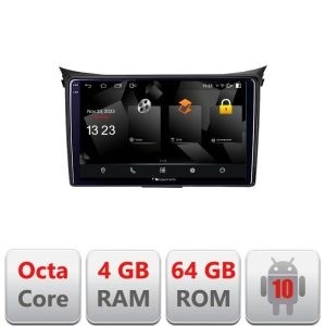 Navigatie Hyundai I30 2011-2016 Android Octa Core 720p 4+64 DSP 360 camera carplay android auto KIT-i30-2011+NAM5510-A9Z