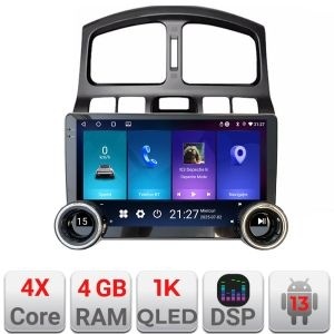 Navigatie Hyundai Santa Fe 2000-2006 Edotec 4+64 10.5 inch Incell 1K android Wifi 5Ghz gps internet C KIT-santafe-old+EDT-E211-RK