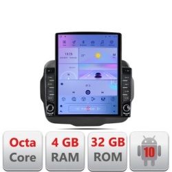 Navigatie Jeep Renegade G-500 ecran tip TESLA 9.7" cu Android Radio Bluetooth Internet GPS WIFI 4+32GB DSP 4G Octa Core KIT-500+EDT-E709