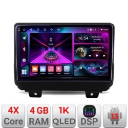 Navigatie Jeep Wrangler 2018- A-WRANGLER 4+64 InCell Display 1K Android Waze USB Navigatie Internet Youtube Radio KIT-WRANGLER+EDT-E209-RK