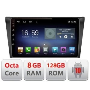 Navigatie Mazda 3 2009-2014 F-034 Octa Core cu Android Radio Bluetooth Internet GPS WIFI DSP 8+128GB 4G KIT-034+EDT-E609