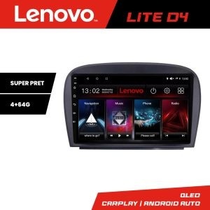 Navigatie Mercedes SL W230 2004-2011 Lenovo Kit-W230 4+64 GB Android Waze USB Navigatie Internet Youtube Radio KIT-w230+LITE-D4-9-4+64