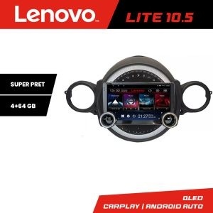 Navigatie Mini 2007-2011 Lenovo 8 core 4+64 10.5 inch Incell 1K android Wifi 5Ghz gps internet KIT-mini-01+LITE-10.5-4+64 - Img 2