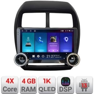 Navigatie MITSUBISHI ASX 2013-2017, PEGEOUT 4008 Kit-026 Edotec 4+64 10.5 inch Incell 1K android Wifi 5Ghz gps internet KIT-026+EDT-E211-RK+KIT-10-9