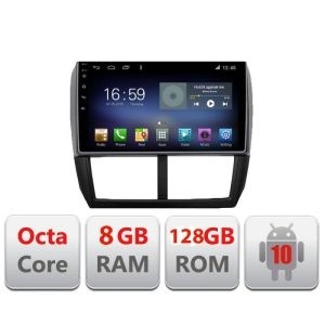 Navigatie SUBARU FORESTER 2007-2013 F-su01 Octa Core cu Android Radio Bluetooth Internet GPS WIFI DSP 8+128GB 4G KIT-SU01+EDT-E609