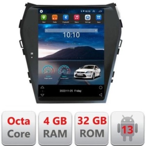 Navigatie tip Tesla HHyundai Santa Fe 2012-2018 radio gps internet 8Core 4G carplay android auto 4+32 kit-tesla-209+EDT kit-tesla-209+EDT-E420