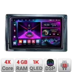 Navigatie Toyota 2DIN A-TY2DIN 4+64 InCell Display 1K Android Waze USB Navigatie Internet Youtube Radio KIT-TY2DIN+EDT-E209-RK