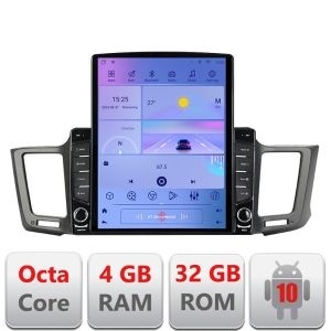 Navigatie TOYOTA RAV 4 2013-2018 H-247 ecran tip TESLA 9.7" cu Android Radio Bluetooth Internet GPS WIFI 4+32GB DSP 4G KIT-247+EDT-E709 - Img 2