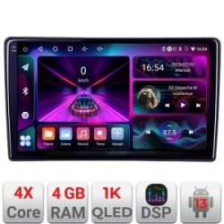 Navigatie universala 2din 9 inch 4+64 InCell Display 1K Android Waze USB Navigatie Internet Youtube Radio A-2din-2 KIT-2din-2+EDT-E209-RK