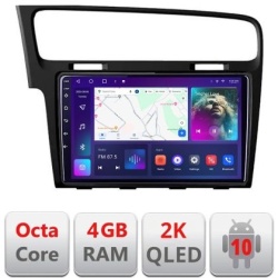 Navigatie VW Golf 7 C-491 Android Octa Core Ecran 2K QLED GPS 4G 4+32GB 360 KIT-491+EDT-E410-2K KIT-491+EDT-E410-2K
