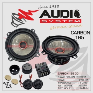 Pachet Audio System Dedicat Renault Dacia Nissan Smart Difuzoare Componente Fata Carbon 165, Coaxiale Spate Carbon 165 CO, Inele Dedicate, Cablaj Dedicat, Mufe Dedicate, Amplificator 4 Canale CO-40.4, Insonorizant Portiere 3mm Anti Vibratie 3000 EVO