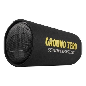 Pachet de Bass Ground Zero GZ 1300PT Subwoofer tub 30cm (12″) + GZIA 200.2 Amplificator auto 2 canale + RIK8 kit cabluri Recoil de 8mm²