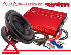 PACHET SUBWOOFER AUTO AURA STORM 10 Putere RMS: 601W Putere MAX: 1201W