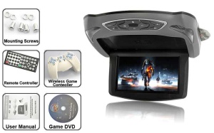 PLAFONIERA AUTO CU DVD VR-1338D MONITOR LCD 13,3'' USB SD PLAYER 2 INTRARI VIDEO SUPER PRET ! 2 FETE DE SCHIMB! MONTAJ CALIFICAT IN TOATA TARA ! - Img 6