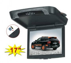 PLAFONIERA AUTO PNI MC1700D CU DVD MONITOR LCD 17 '' USB SD PLAYER 2 INTRARI VIDEO SUPER PRET ! MONTAJ CALIFICAT IN TOATA TARA !