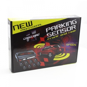Set senzori de parcare cu afisaj si semnal acustic fata-spate cu 8 senzori Carguard SP005