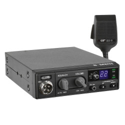 Statie radio CB CRT S Mini Dual Voltage, Alimentare Duala 12/24V, 4W, cu ASQ, AM-FM