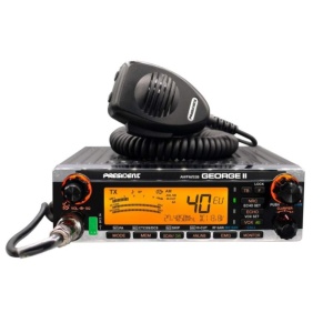 Statie radio President George II ASC, AM/FM/LSB/USB, Roger Beep, filtre NB, ANL, NRC, Port USB, ecran multicolor, 12V