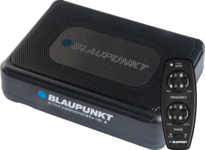 Subwoofer Auto Activ Blaupunkt GTw 190 A - 12V Model Underseat (sub scaun)  2 Ω, Putere 80W RMS, 150W MAX, Telecomanda Inclusa