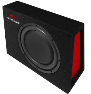 Subwoofer Auto Pasiv Slim Renegade RXS1000in Incinta Inchisa 25 cm Putere RMS 200W Max 400