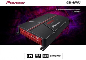Amplificator auto Pioneer GM-A5702, 2 canale, 1000 W - Img 5
