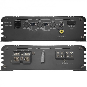 Amplificator Ground Zero 2 canale gama Iridium GZIA 100.2, clasa A/B, Putere 240W RMS Telecomanda