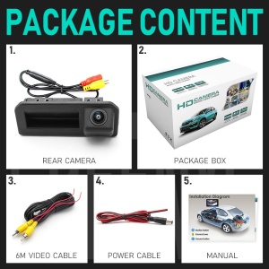 Camera marsarier HD, unghi 170 grade cu StarLight Night Vision pentru Volkswagen Passat, Polo (2016+) - FA8034