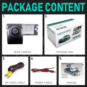 Camera marsarier HD, unghi 170 grade cu StarLight Night Vision Peugeot 207, 307, 308, 407, 508, 807 - FA8210 - Img 6
