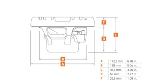 Difuzoare Marine Hertz HMX 6.5 / W / C, Alb / Negru, set coaxial 2 căi, 165mm, 75W RMS