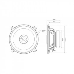 Difuzoare MTX TR50C Difuzoare coaxiale 13 cm