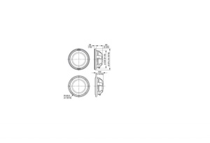 Difuzor de subwoofer KENWOOD KFC-WPS1000F SLIM DE 25CM, Putere 250W RMS,1000W MAX