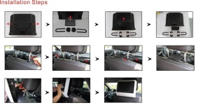 DVD PLAYER AUTO DE TETIERA CARTEK CK-DV9917 NEGRU LCD 9'' HDMI USB / SD PLAYER REZOLUTIE HD JOCURI JOYSTICK WIRELESS MONTAJ CALIFICAT IN TOATA TARA ! - Img 12