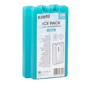 IcePack Set de recipiente din plastic Ezetil, 2x220gr. Set de recipiente din plastic pentru pastrat temperatura, 2 x 220g
