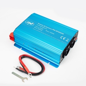 Invertor de tensiune PNI SP1000W cu sinusoida pura, alimentare 12V sinus pur